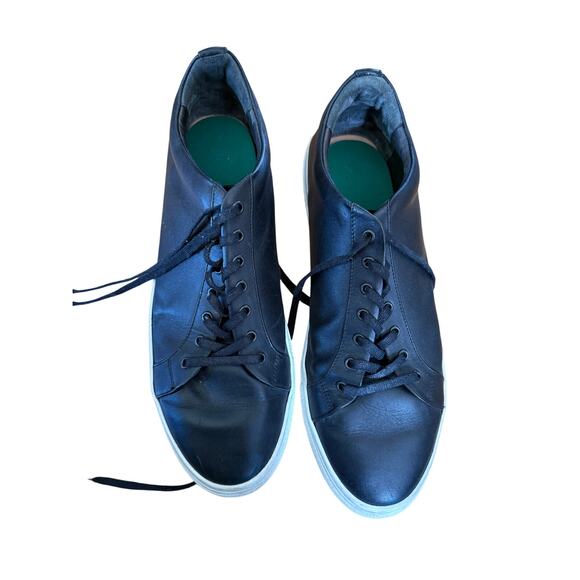 Thursday Boot Company Men’s court low top sneaker in black leather - Picture 2 of 6